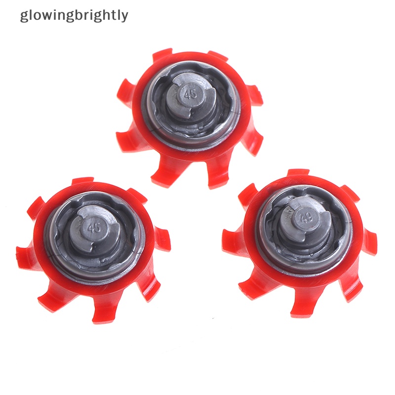 [glowingbrightly] 14x Red Golf Shoes Paku Fast Twist Studs Cleats Softspikes Untuk Footjoy TFX