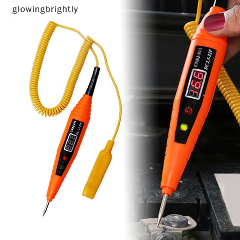 [glowingbrightly] Test Pen Pengapian Mobil Digital Display Test Pen Alat Diagnostik Listrik TFX