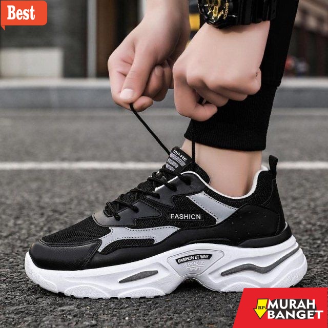 Sneakers pria terbaru- Sepatu Sneakers Cowok Original Versi Korea Baru Dari Tren Sepatu Pria Olahrag