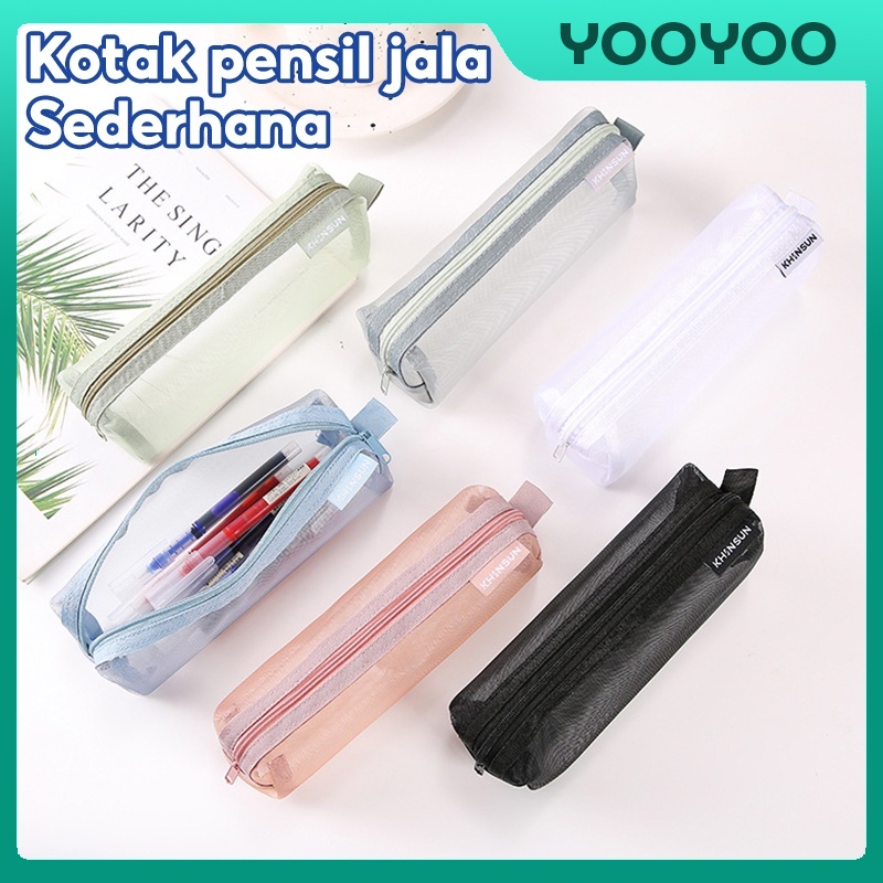 

YooYoo Kotak pensil / tempat pensil / tempat pensil nilon / tempat pensil dapat di cuci / tempat pensil simple