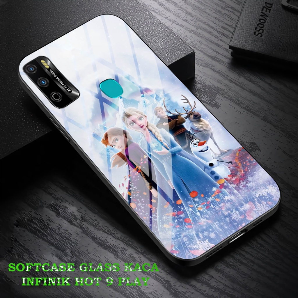 Softcase Glass Kaca Infinik Hot 9 Play - Case Hp Pelindung Handphone Infinik Hot 9 Play [ A91]