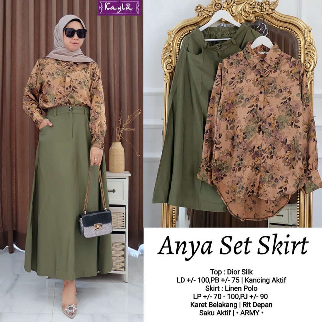 Setelan wanita Anya/ setelan wanita jumbo/ setelan wanita casual/ busana muslim wanita/baju kerja wa