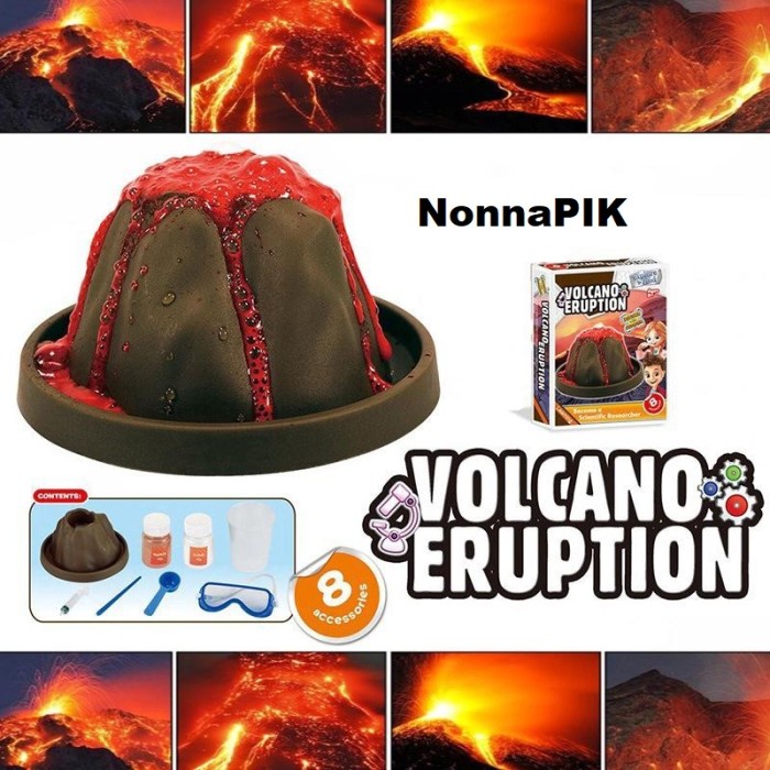 Mainan Anak Volcano Eruption | Edukasi Sains Eksperimen