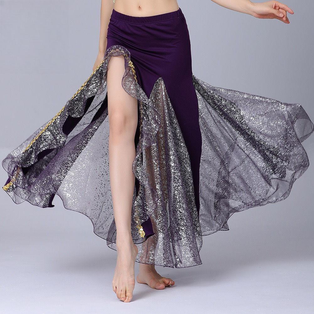 New Belly dance Performance Dress Performance Dress Oriental Dance Split Hip Fishtail Skirt Performa