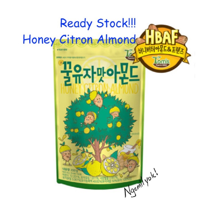 

Tom's Honey Citron Almond Korea