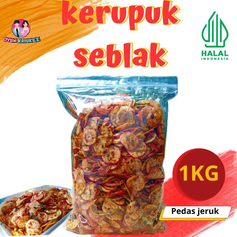 

(PROMO)Seblak kering 1kg / kerupuk bantat /kerupuk seblak