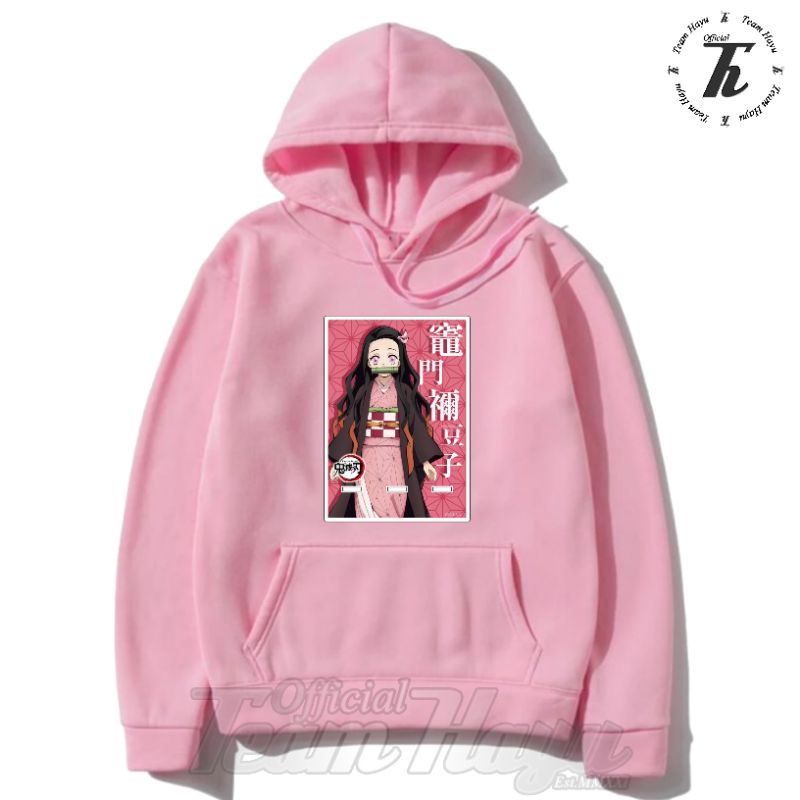 Jaket Hoodie Anak Perempuan Anime | DEMON SLAYER Nezuko Kamado - Team Hayu Official