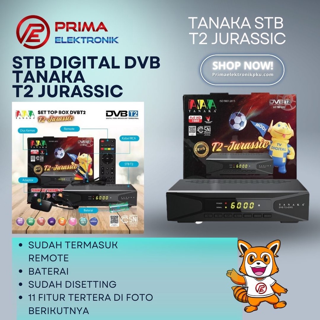 STB Digital DVB T2 Tanaka Type T2 Jurassic
