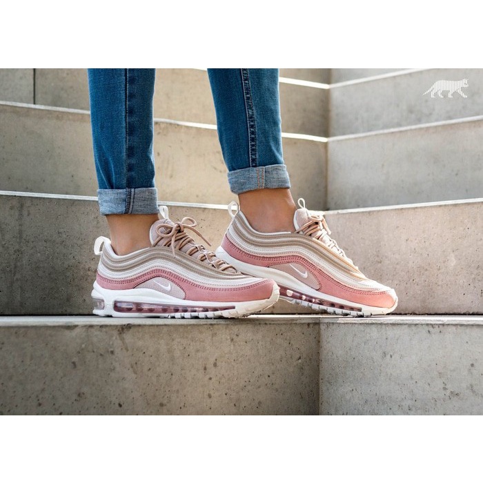 Sepatu Wanita - Nike Air Max 97 Premium Particle Beige Rush Pink - PRM