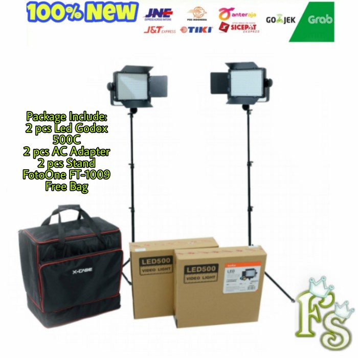 Paket Led Godox 500C with Bag LED 500C 500 C