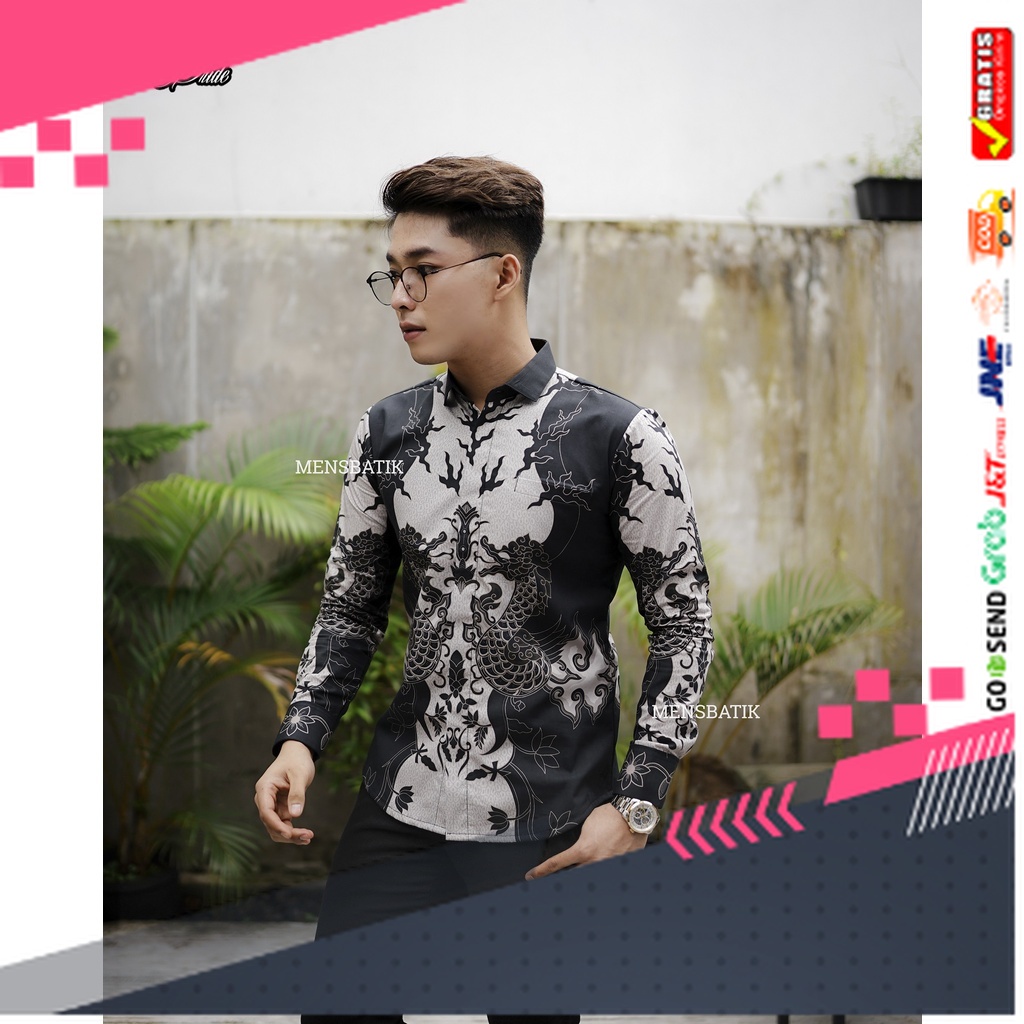 BATIK STYLE JAWA KEREN TERLARIS /MENSBATIK - batik pria - kemeja batik - batik pria lengan panjang -
