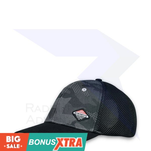 Topi EIGER1989 FLAG RIDE 1.1 CAP Black Hitam 91000 6977 Original BAGUS AWET MURAH KECE