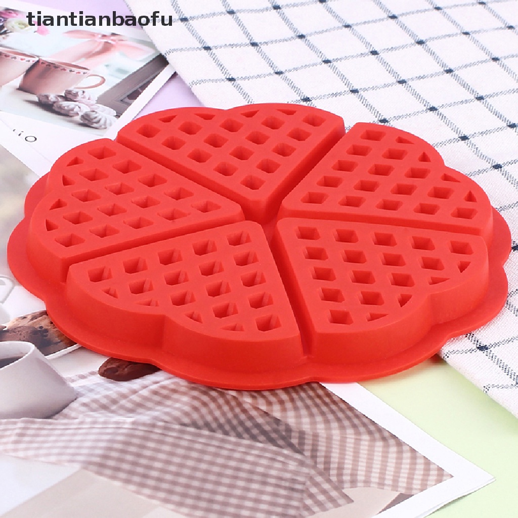 [tiantianbaofu] Cetakan Waffle Dapur Non Cake Mould Makers Kitchen Silikon Waffle Bakeware Butik