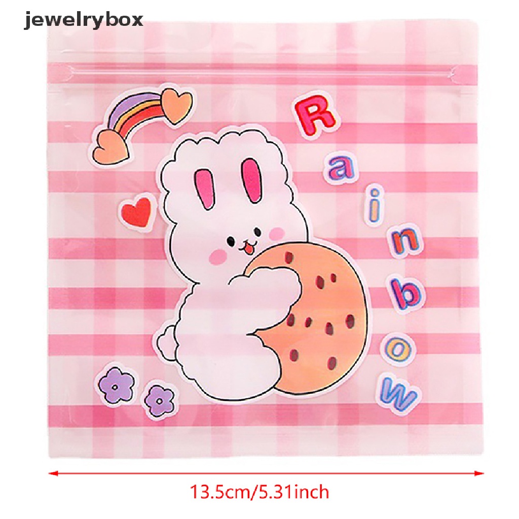 [jewelrybox] 10pcs Permen Makanan Cookies Kemasan Kantong 8gaya Kreatif Lucu Snack Disegel Tas Paket Kecil Untuk Hadiah Manisan Penyimpanan Tas Butik