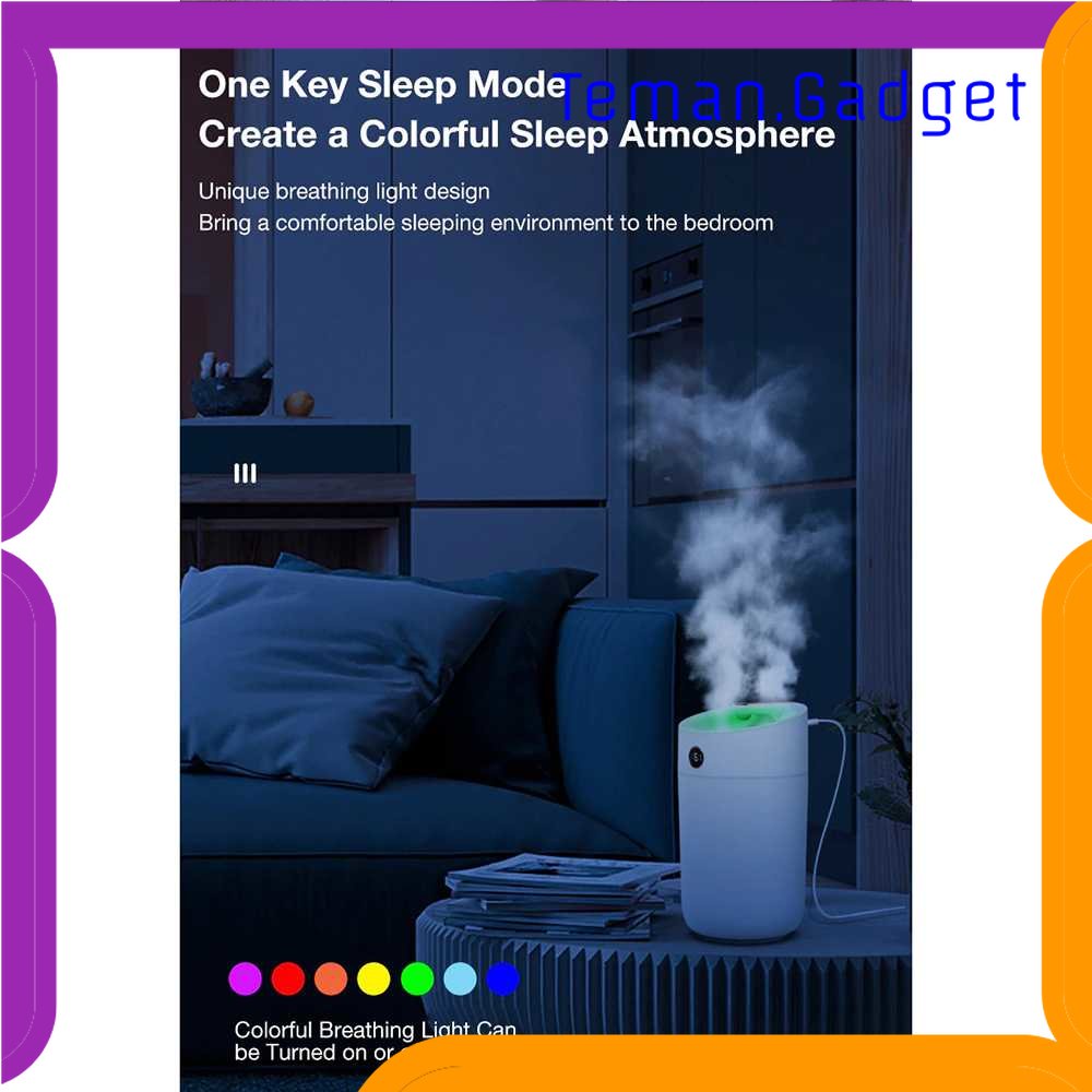 TG - ART HEAOYE Air Humidifier Aromatherapy Oil Diffuser Double Spray 3L - X12