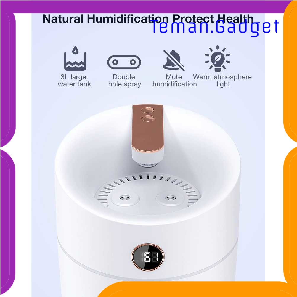 TG - ART HEAOYE Air Humidifier Aromatherapy Oil Diffuser Double Spray 3L - X12