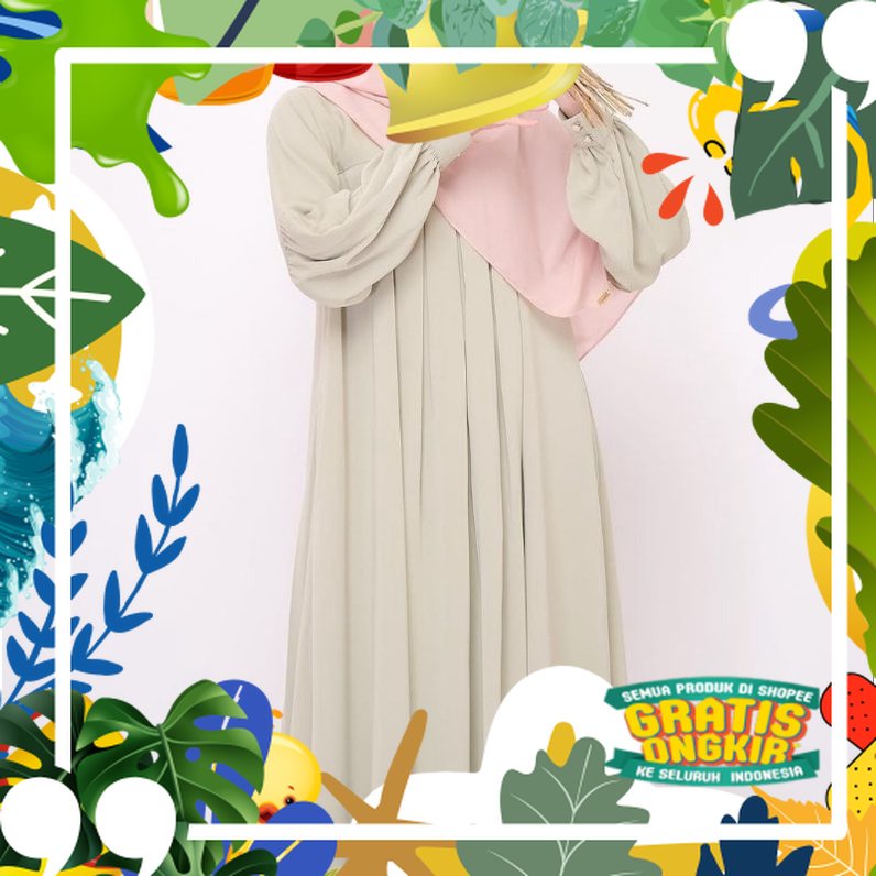 HAYYA DRESS SABINAbyselly | Gamis Adem| Gamis Busui/ solat sholat ied idul adha