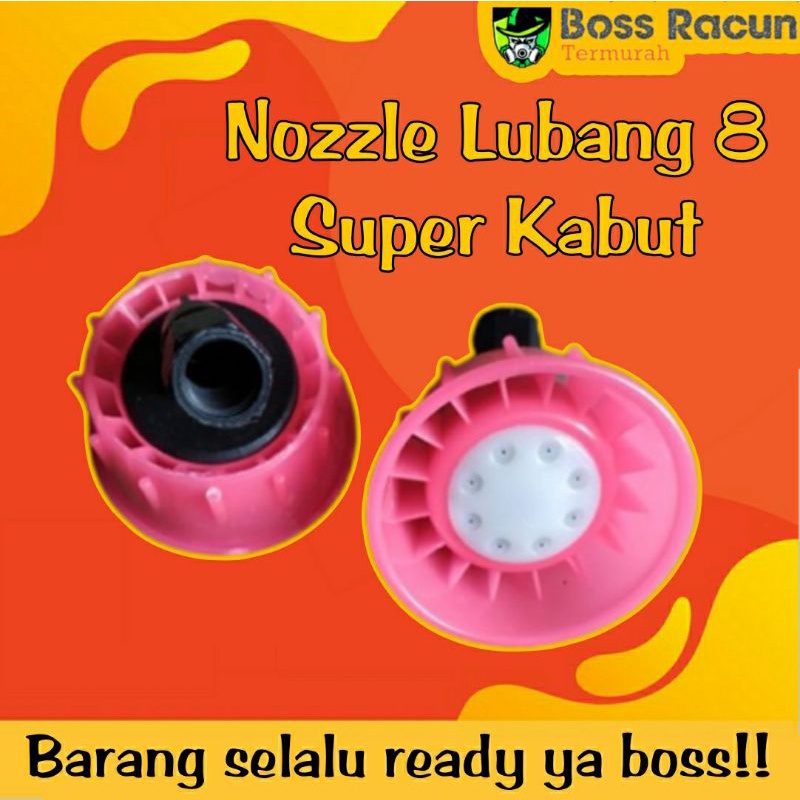 NOZZLE SPUYER SPRAYER LUBANG 8 SUPER KABUT PLASTIK/ NOSEL LUBANG 8 KABUT