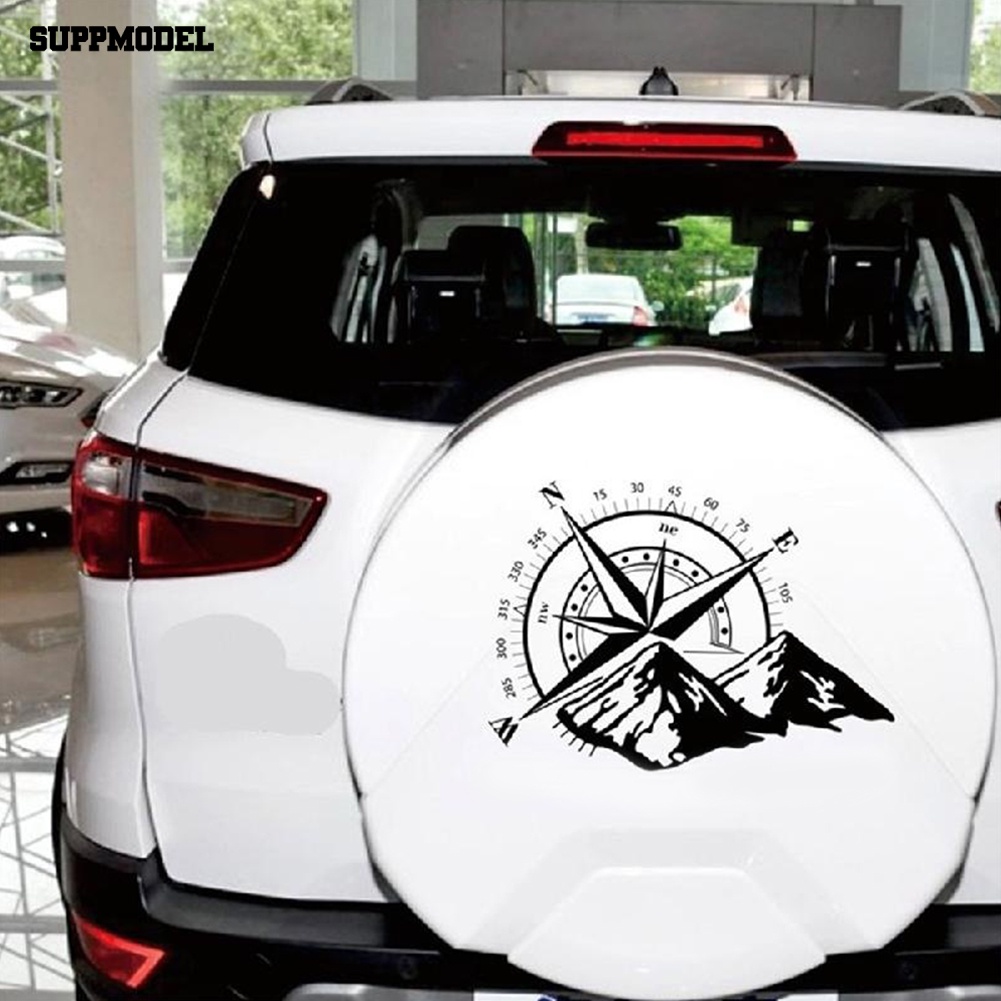 Suppmodel Self-adhesive Pola Kompas Stiker Body Pintu Mobil Decal Vehicle Styling Decor