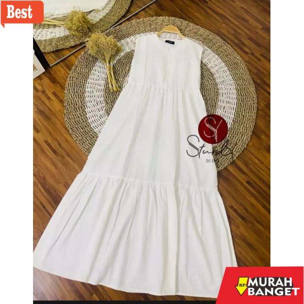 tren buat lebaran terbaru- iner dress shakila//dalaman gamis tanpa lengan//s m l xl