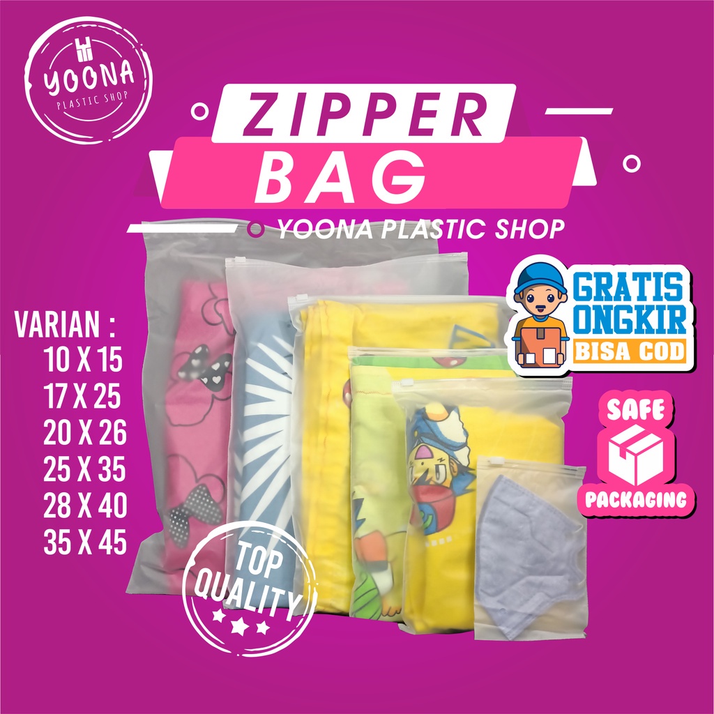 Zipper Storage Bag Potrait | Zipper Bag Travel Pouch | Zipper Travel Bag | Kantong Zipper | Zipper B
