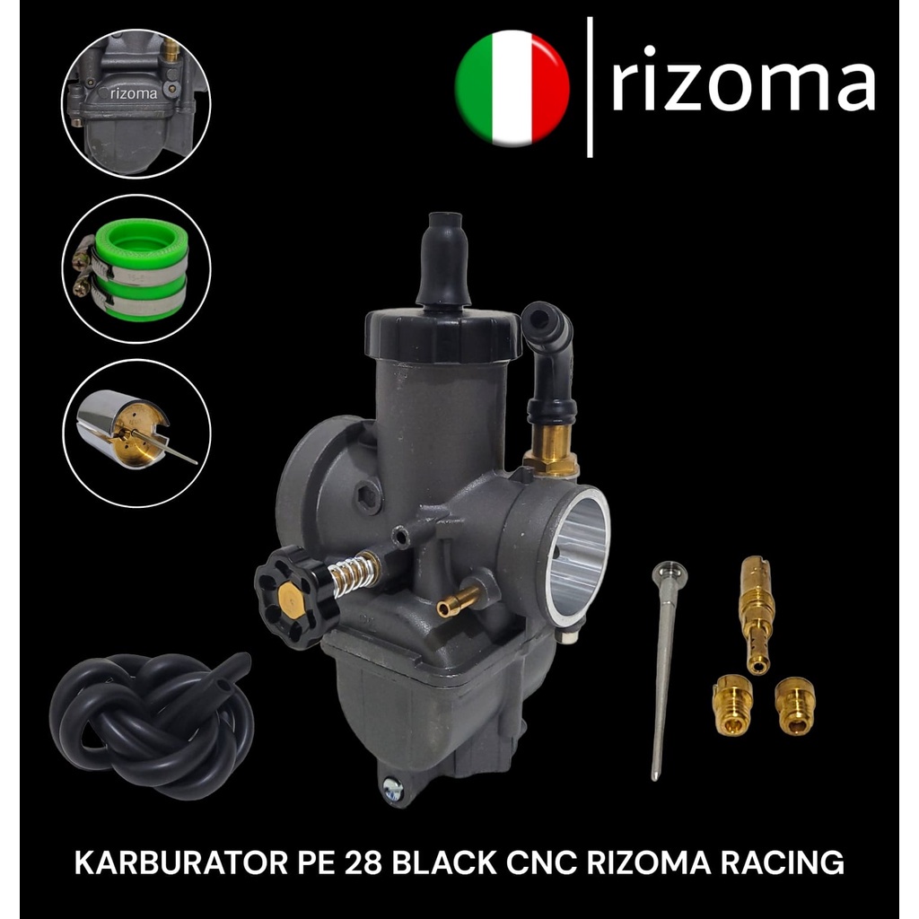 Karburator Rizoma Original Type Black Series Pe 28 Karbu Carburator Pe28 Karbulator Universal