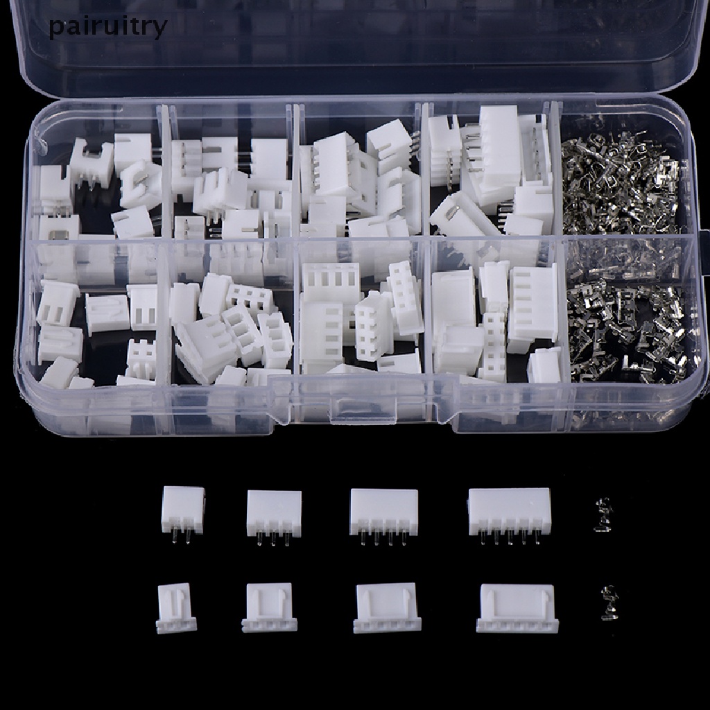 Prt 230pcs/box XH 2.54 2p 3p 4p 5pin 2.54mm Pitch Terminal Kit Konektor JST PRT