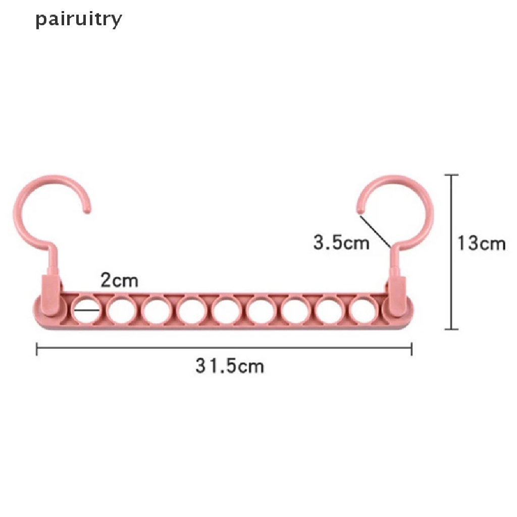 Prt Gantungan Baju Ajaib 9lubang Multifungsi folding hanger rotag Gantungan Baju PRT