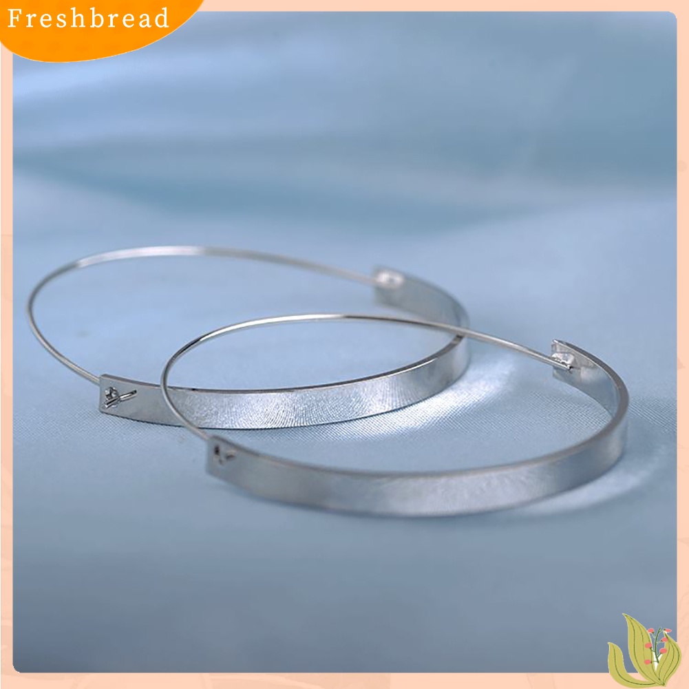 &lt; Freshbread &gt; Fashion Paduan Tidak Teratur Anting Hoop Wanita Pesona Pesta Perjamuan Perhiasan Dekorasi