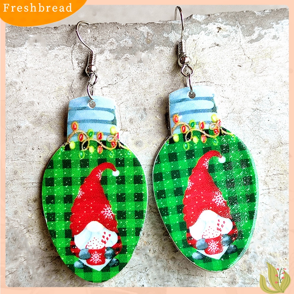 &lt; Freshbread &gt; 1pasang Anting Natal Semua Pertandingan Pakaian Sehari-Hari Akrilik Wanita Santa Vibes Drop Earrings Aksesoris Telinga Untuk Perjamuan