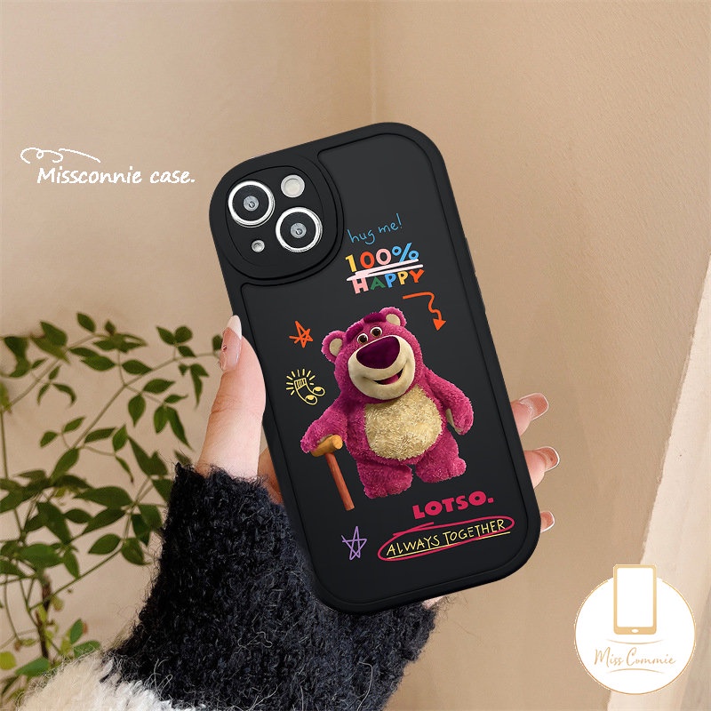 Casing Untuk Samsung A04s A13 A14 A52s A12 A04 A23 A50 A32 A50s A03 A73 A22 A53 A72 A03s A52 A11 A10s A31 A20s A51 A21s A33 A30s A02s A20 A71 Strawberry Bear Manyo Couple Soft Case