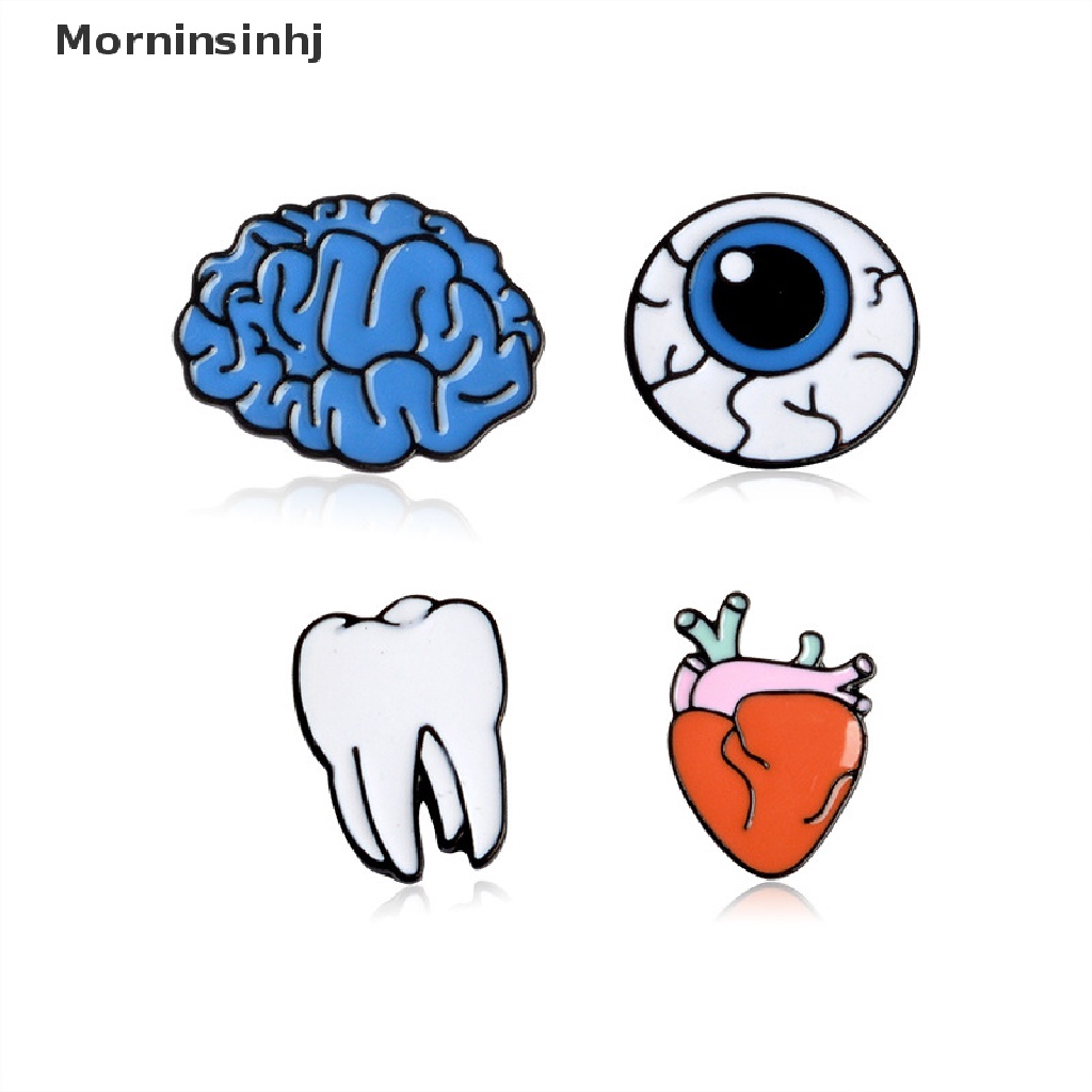 Mornin Warna Tetes Minyak Organ Manusia Bros Korsase Otak /Mata/Teeth /Heart Bros Aksesoris id