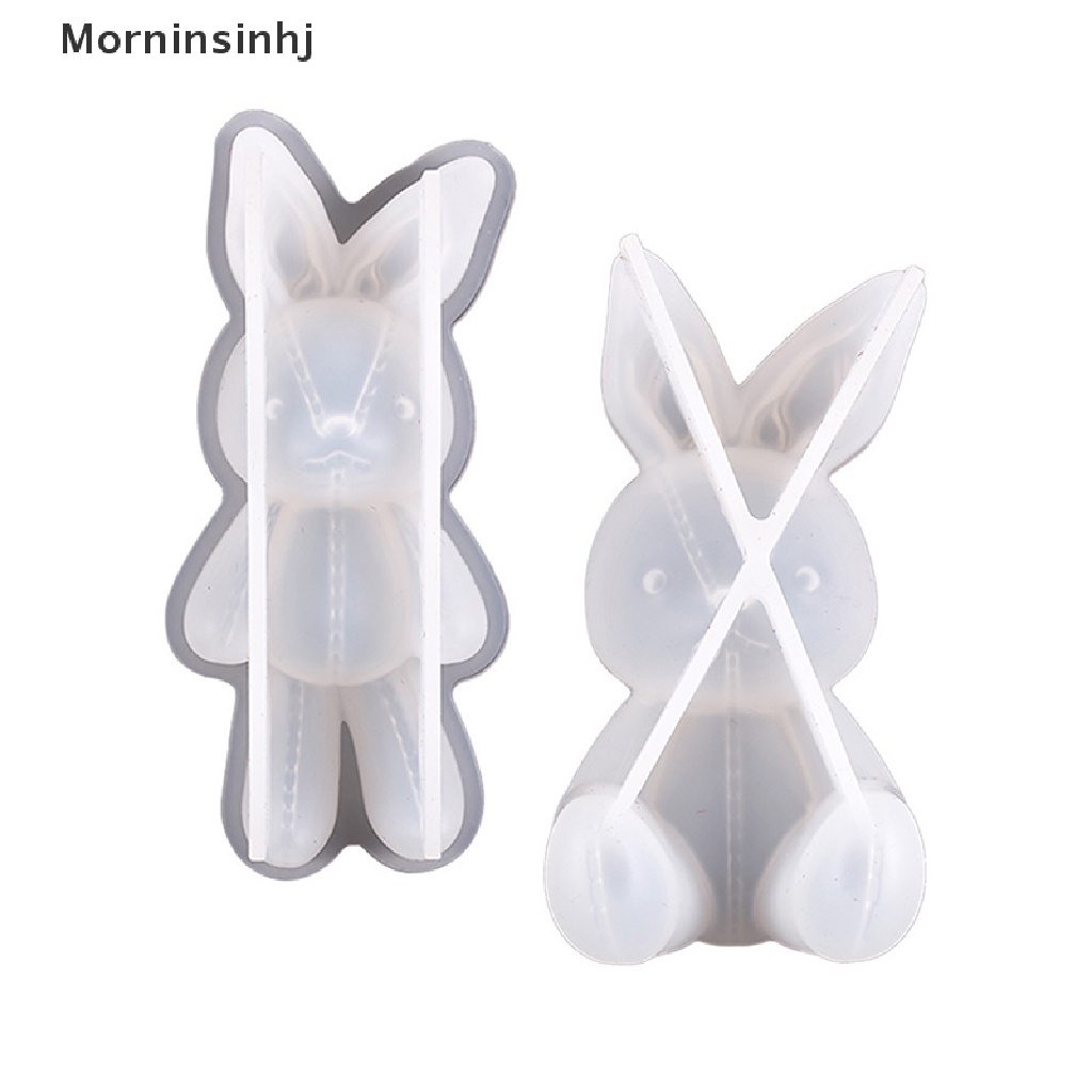 Mornin DIY Epoxy Resin Cetakan Stitch Kelinci Gantungan Kunci Silicone Mold Bunny Pendant Cetakan Untuk Kerajinan Tangan DIY Perhiasan Pesona Cetakan id