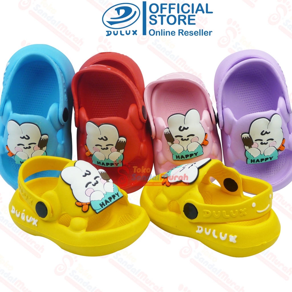 Toko Sendal Murah - Sandal Anak Balita Uk 20 - 25 / Sandal Motif Kelinci / Sandal Balita Tali Belakang / Sandal Lucu Kekinian / Sandal Sepatu Slop Nyaman [Toko Sendal Murah M 372 E KLC]