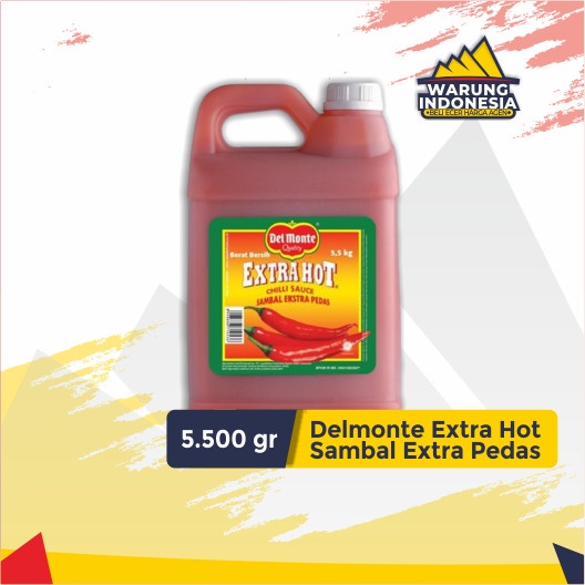 

Saus Sambal Extra Hot Delmonte 5,7kg Extra Hot Sauce