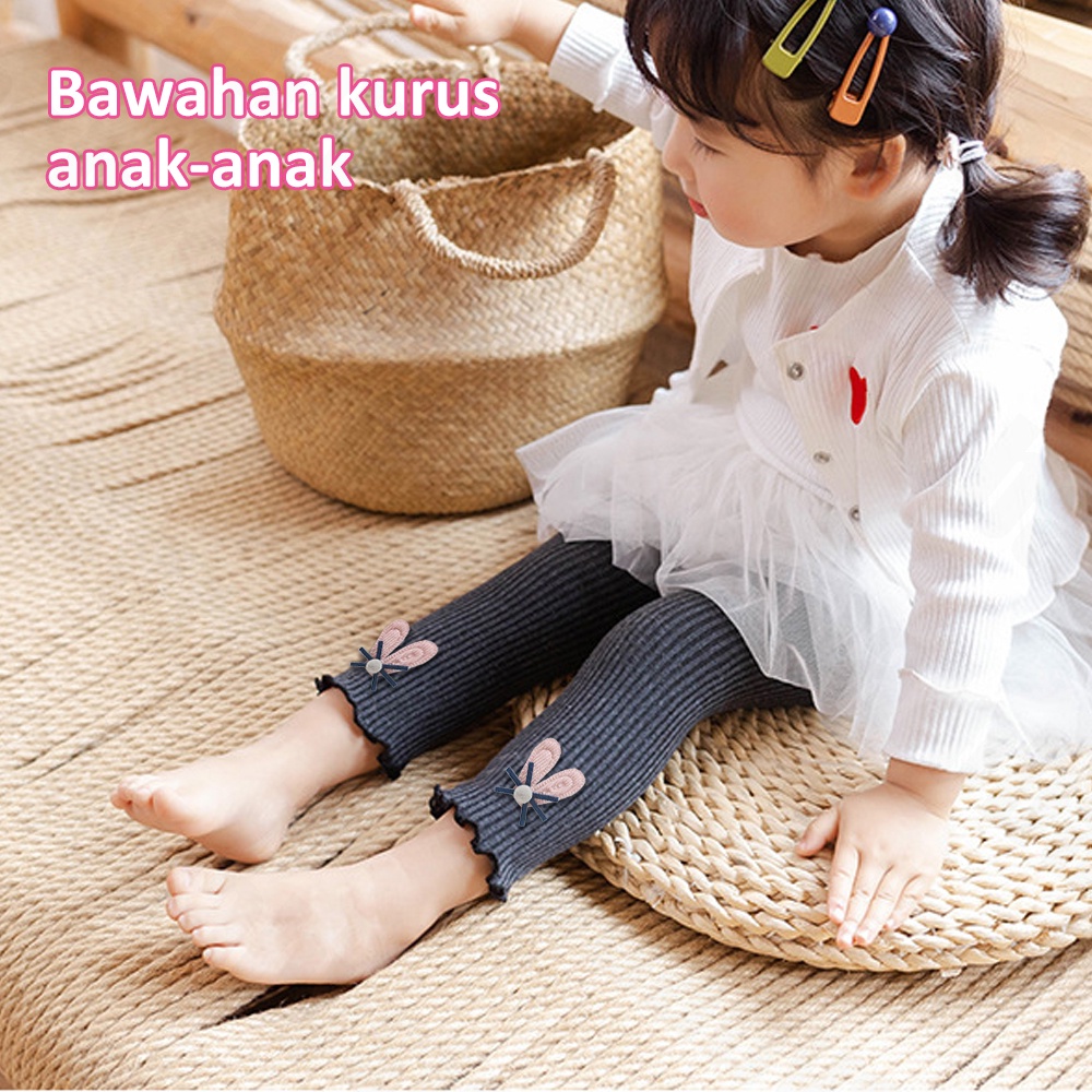 Halo Baby Legging Bayi Perempuan import motif warna polos/Legging Polos bayi