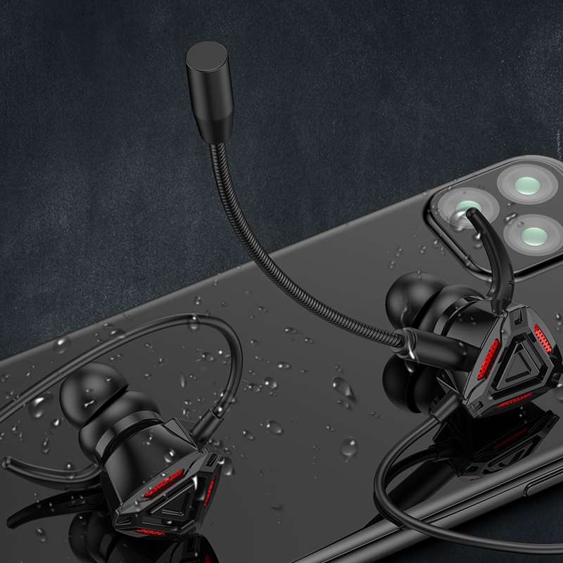 Gm3 Headset Gaming In-ear Peredam Suara Kabel Dengan Mikrofon Untuk Game E-sports