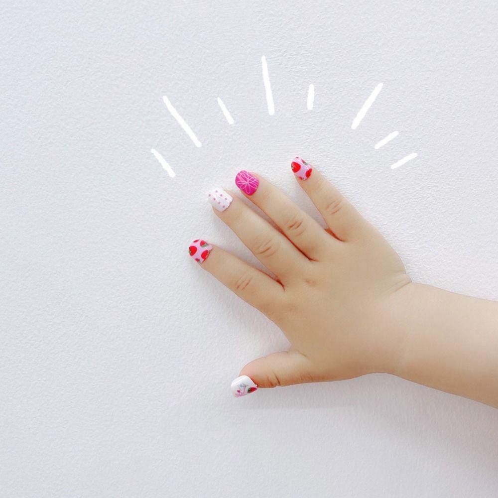 Mxbeauty Nail Art Decal Detachable Hiasan Kuku Manicure Tools Kartun Tekan Pada Kuku Kuku Palsu