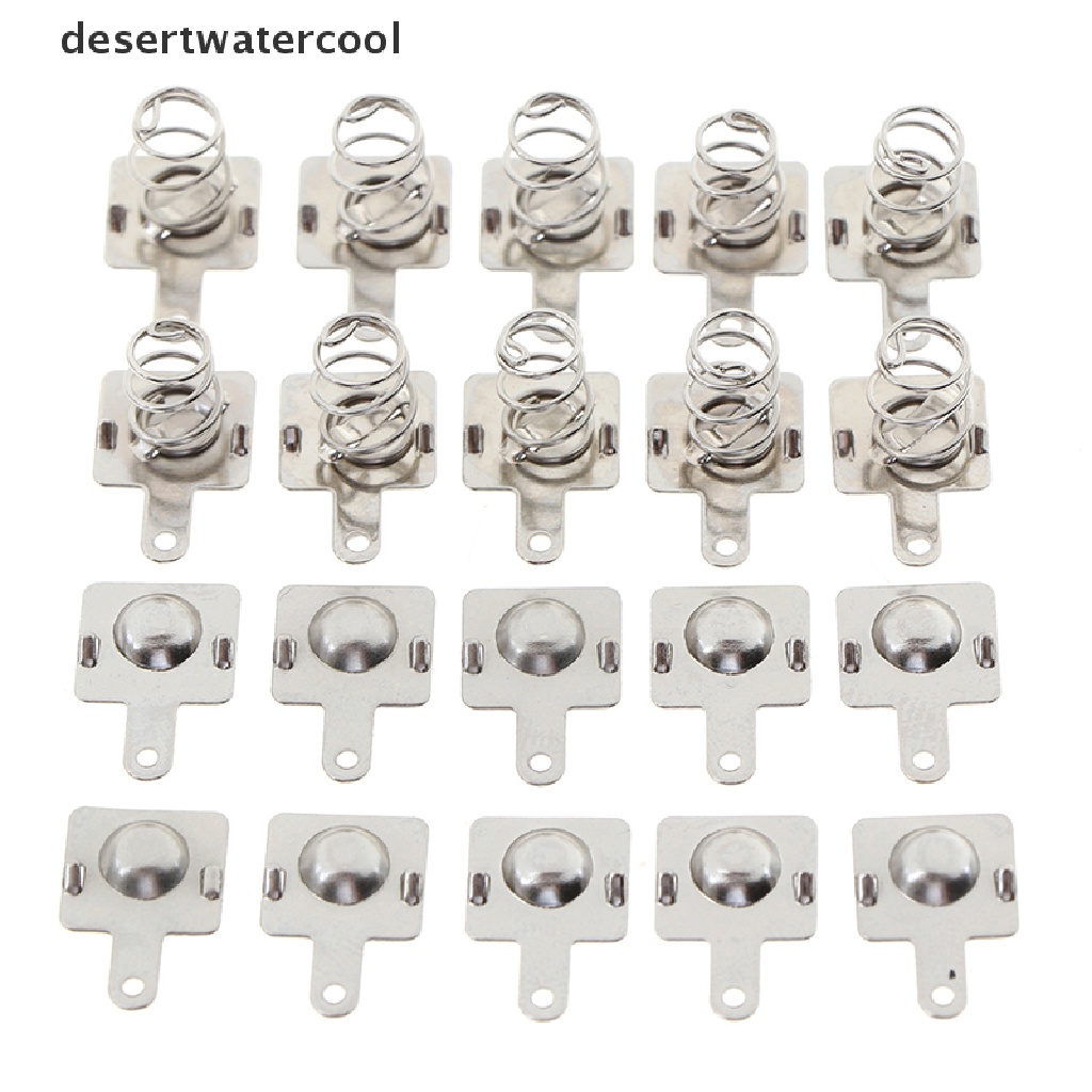 Deid 10pasang Plat Kontak Pegas Bahan Metal Pengganti Untuk AA AAA Martijn