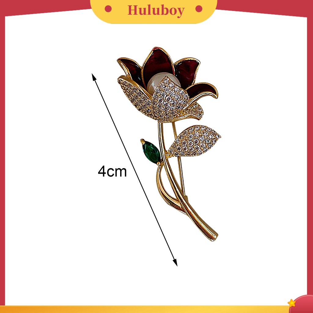 {Ready Stock} Bros Pin Busur Mutiara Imitasi Perempuan Berkilau Tahan Lama Bros Baju Dekor