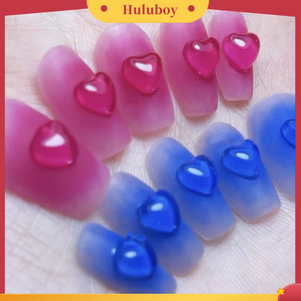 {In Stock} 100Pcs Manicure Dekorasi 3D Pengerjaan Yang Baik Resin Tiga Dimensi Cinta Aksesoris Kuku Untuk Ponsel Case