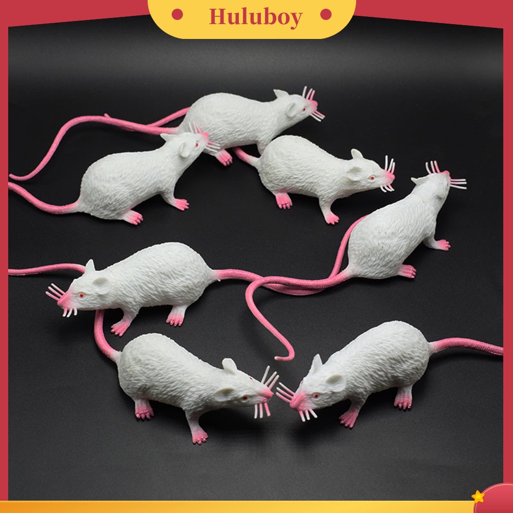 {In Stock} 22cm PVC Simulasi Tikus Model Mainan Anak Hadiah Pesta Halloween Alat Peraga Prank Rumit