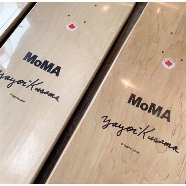 Ready Stock YAYOIKUSAMA Yayoi Kusama Dot Misteri Kuning Merah Polkadot Dekorasi Skateboard INS Style