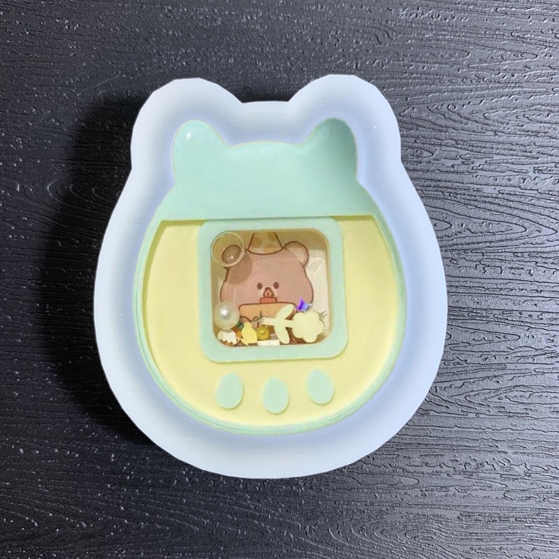 Siy Diy Epoxy Kitten Ornament Quicksand Mold Drop Silicone Cetakan Kucing Buatan Sendiri