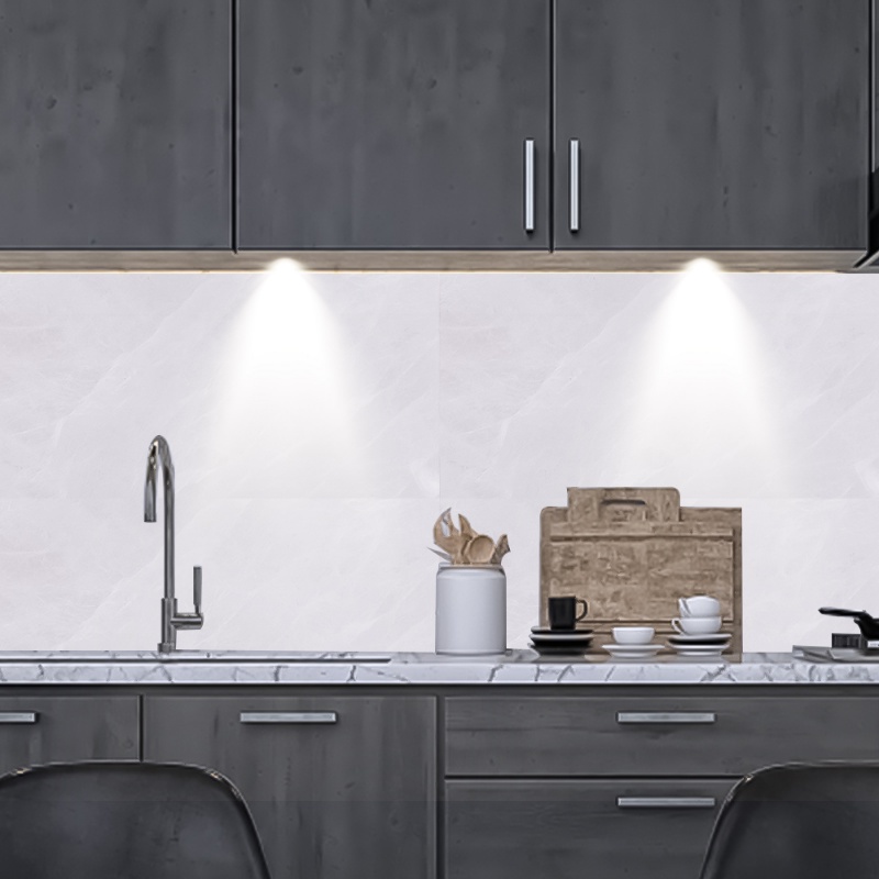 Stiker Dinding Ubin Marmer Simulasi Perekat Diri/Wallpaper Tahan Air Cuttable PVC DIY Untuk Dekorasi Dinding Rumah