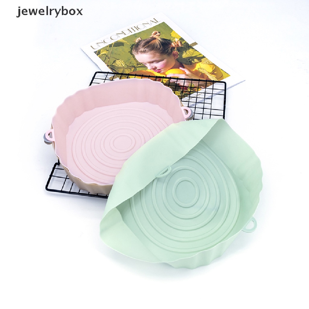 [jewelrybox] Silicone Air Fryer Liner Pad Square Reusable Air Fryer Pot Tray Panas Makanan Baking Butik