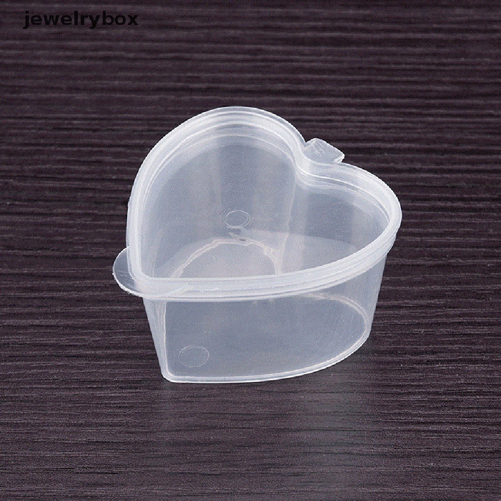 [jewelrybox] 10pcs 40ml Plastik Sekali Pakai Takeaway Sauce Cup Wadah Reusable Kotak Makanan Butik