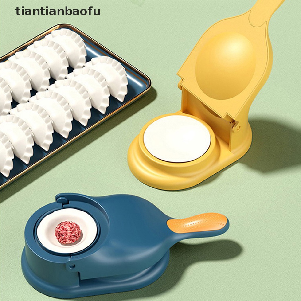 [tiantianbaofu] Manual Dumpling Maker Presser Pembungkus Adonan Cetakan Tepung Empanada Pelmeni Molds Butik