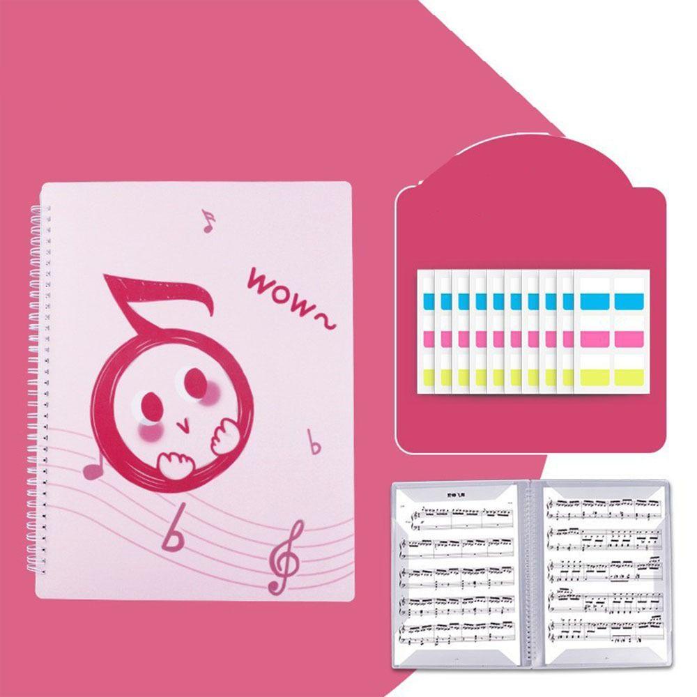 Mxbeauty Music Score Coil Folder 5warna Multi-layer A4 Kertas Folder File Organizer Musisi Pianis Dokumen Penyimpanan Organizer