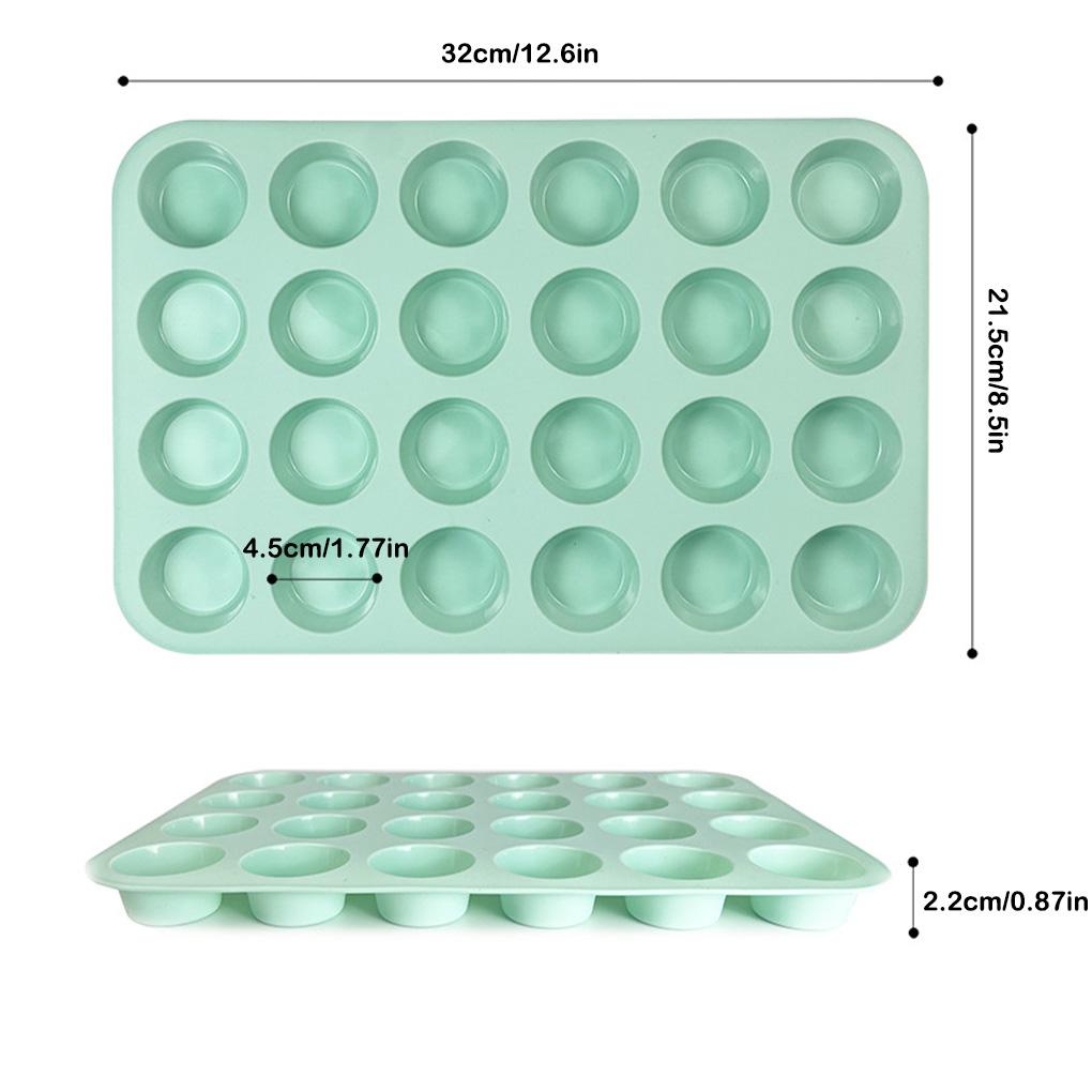 Cetakan Silikon Bulat Baking Mousse Pastry Anti Lengket Puding Pemanas-Resisitan Bakeware Pan Alat Kue Dapur